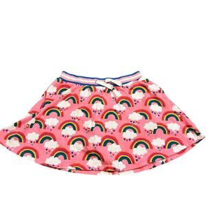 Boden Girls Knit Skirt Size 9-10y Rainbow Colorful Play Pockets Casual